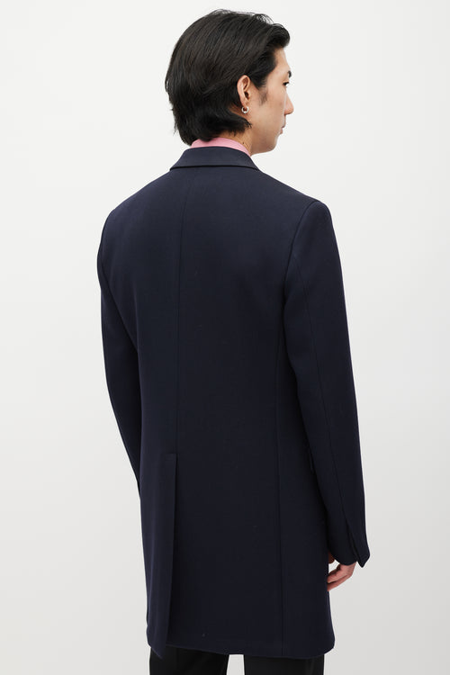 Prada Navy Wool Coat