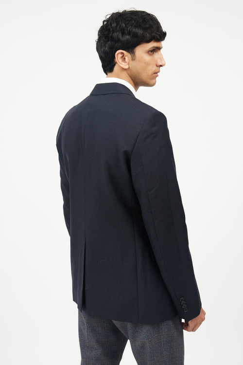 Prada Navy Wool 
Mohair Blend Blazer