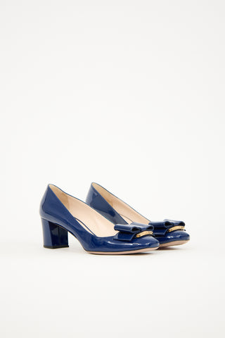 Prada Patent Bow Pump