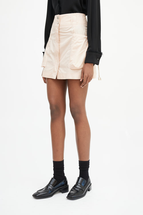 Prada Pink Cargo Mini Skirt