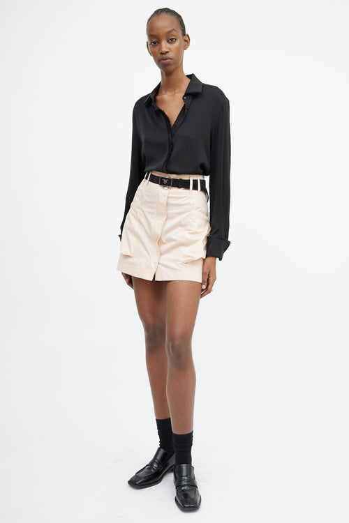 Prada Pink Cargo Mini Skirt