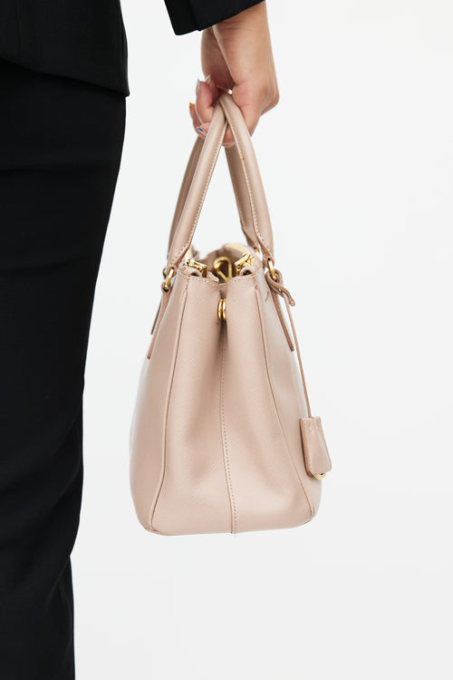 Prada Pink Saffiano Galleria Shoulder Bag