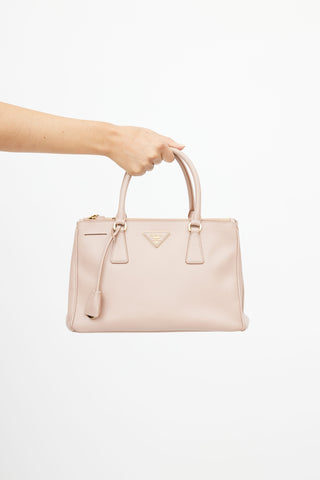 Prada Pink Saffiano Galleria Shoulder Bag