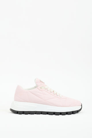 Prada Pink Nylon Piuma Sneaker