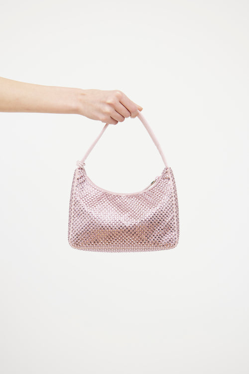 Prada 2021 Pink Crystal Re-Edition Bag