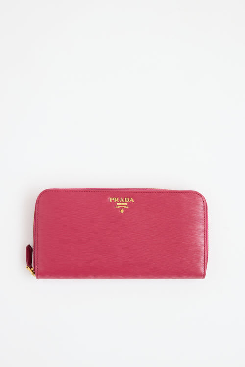 Prada Vitello Move Leather Wallet