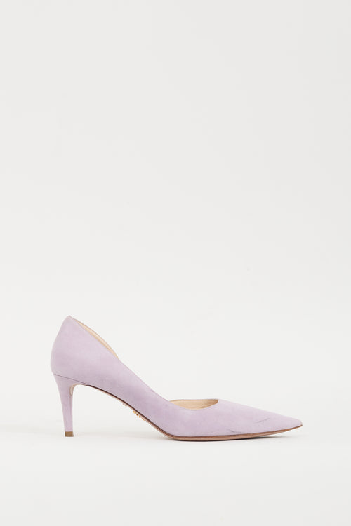 Prada Purple Suede Heel