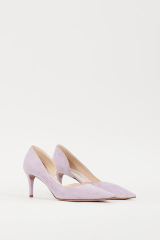 Prada Purple Suede Heel