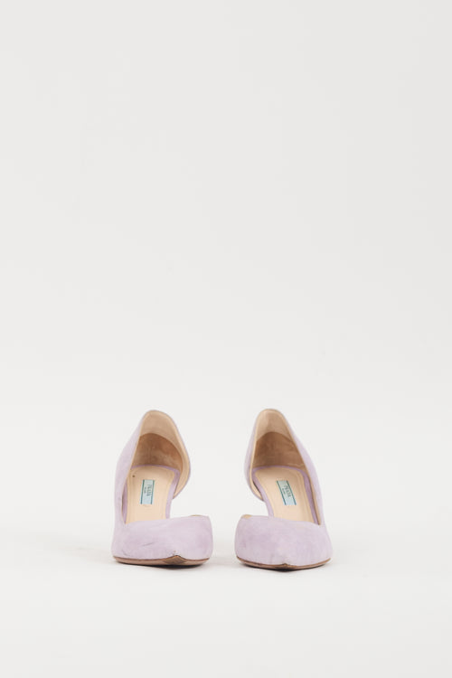 Prada Purple Suede Heel