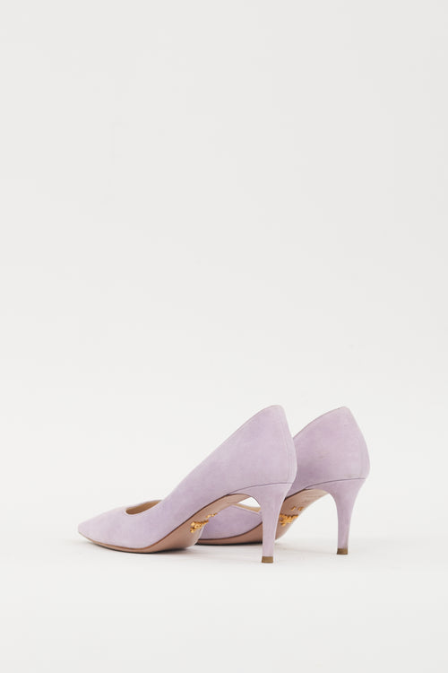 Prada Purple Suede Heel