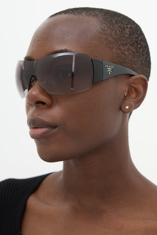 Prada SPR 22M Shield Sunglasses