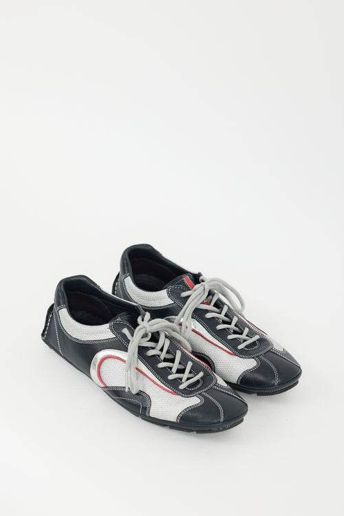 Prada Silver 
Multicolour Monte Carlo Sneaker