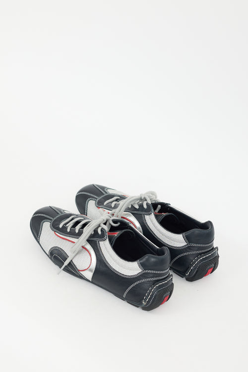 Prada Silver 
Multicolour Monte Carlo Sneaker