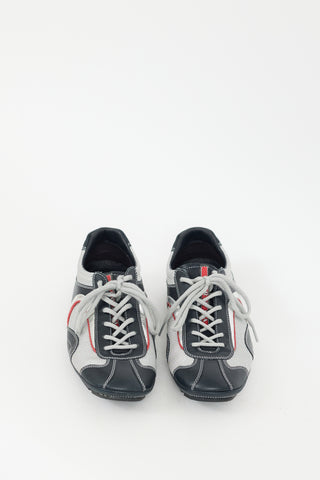 Prada Silver 
Multicolour Monte Carlo Sneaker