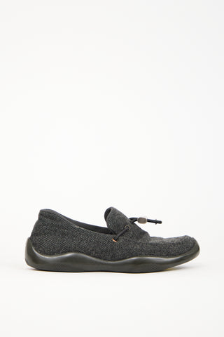 Prada Sport Grey Wool Loafer