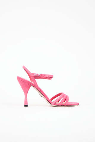 Prada Suede Strappy Heel