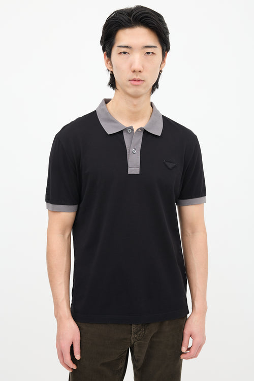 Prada Triangle Logo Polo