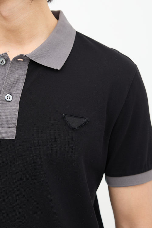 Prada Triangle Logo Polo