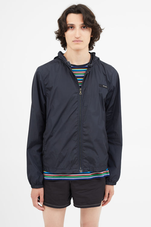 Prada Vintage Navy Nylon Jacket