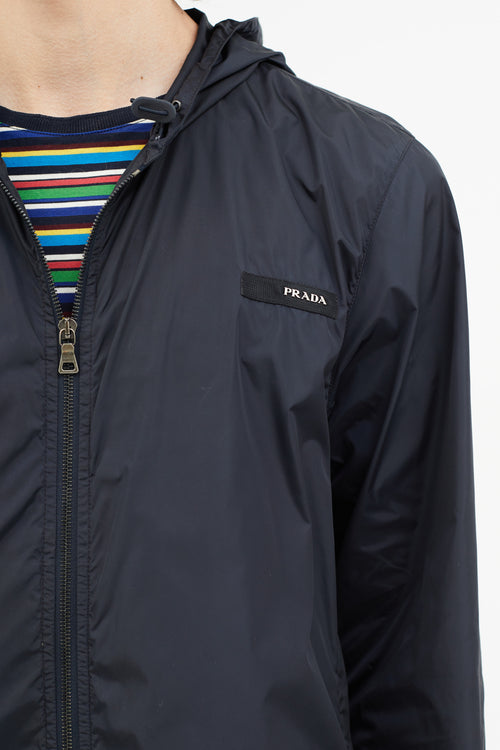 Prada Vintage Navy Nylon Jacket