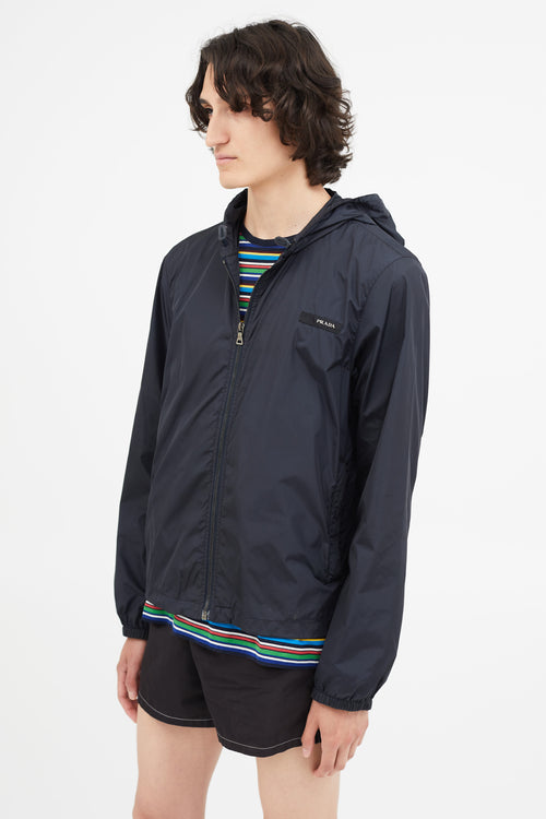 Prada Vintage Navy Nylon Jacket