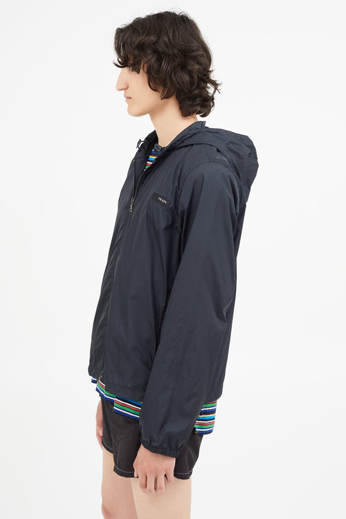 Prada Vintage Navy Nylon Jacket