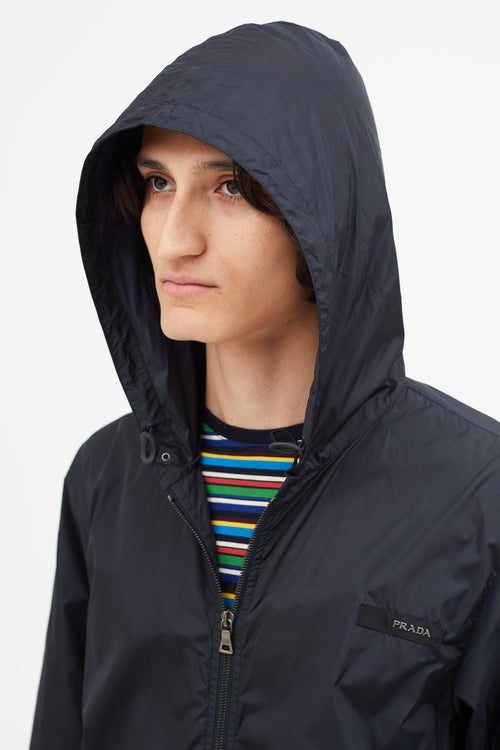 Prada Vintage Navy Nylon Jacket