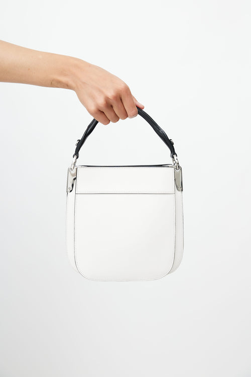 Prada White Margit Small Shoulder Bag