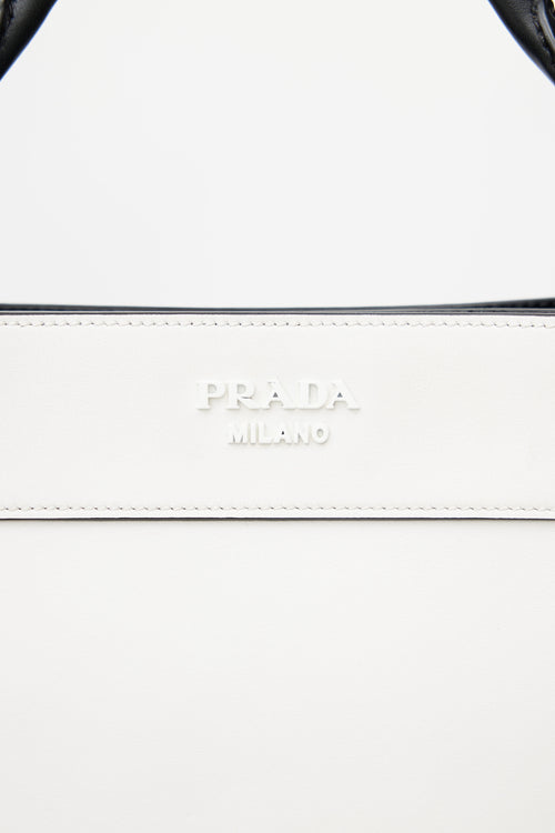 Prada White Margit Small Shoulder Bag