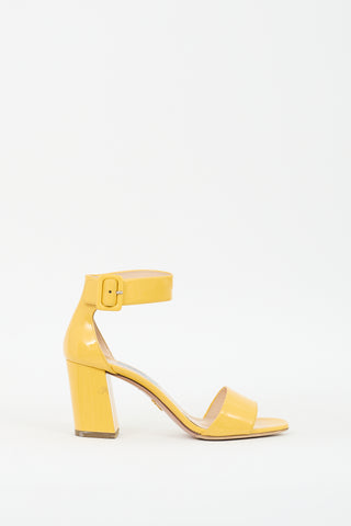 Prada Yellow Patent Leather Heel