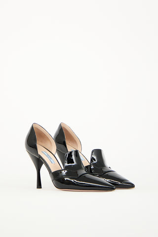 Prada Black Patent D
Orsay Heel