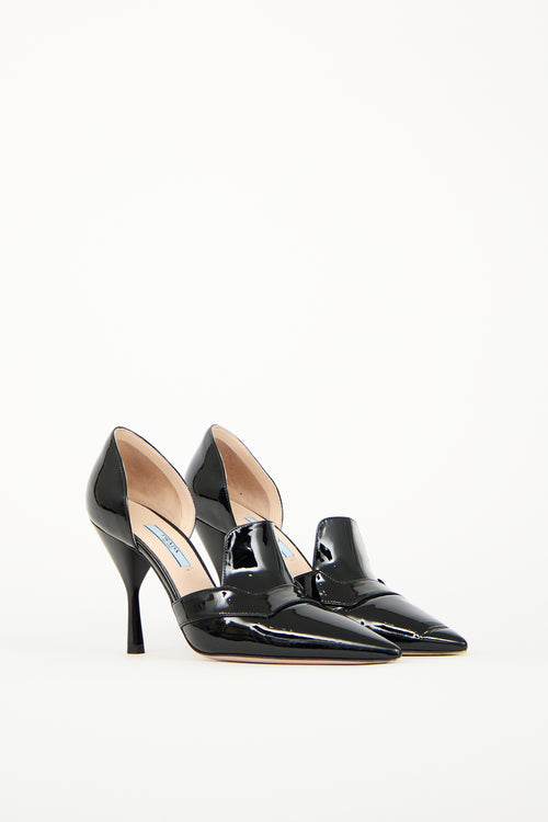 Prada Black Patent D
Orsay Heel