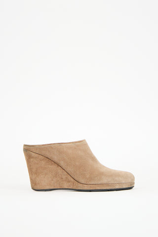 Prada Sport Brown Suede Mule