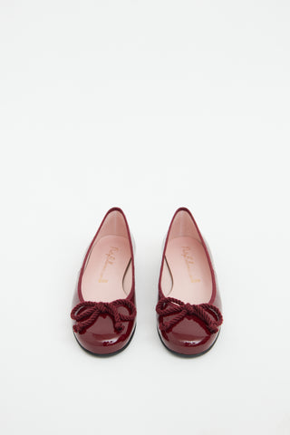 Pretty Ballerinas Red Patent Bow Ballet Flat