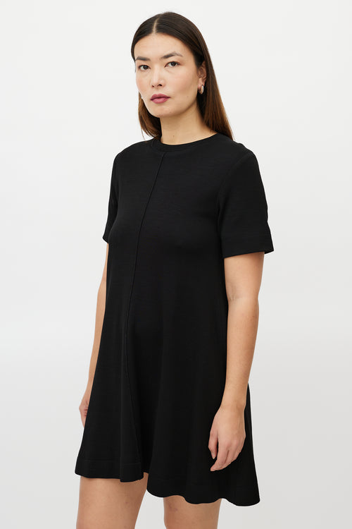 Proenza Schouler Black Side Bow Shift Dress