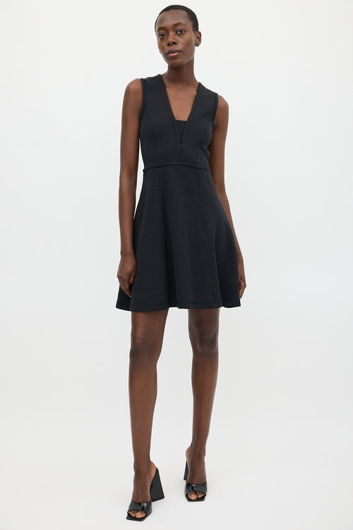 Proenza Schouler Black V-Neck Dress