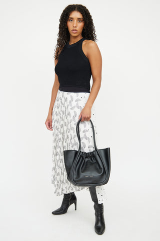 Proenza Schouler Black Large Ruched Tote