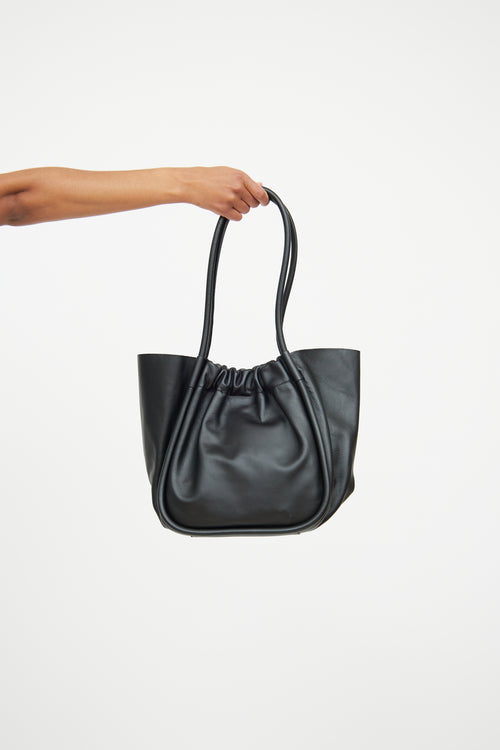 Proenza Schouler Black Large Ruched Tote