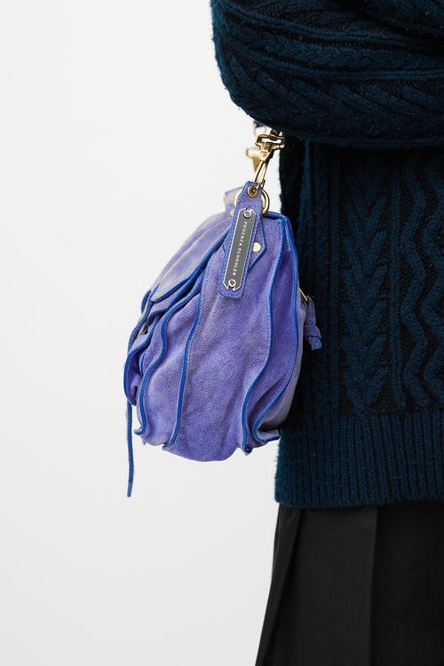 Proenza Schouler Purple Suede PS1 Satchel Bag