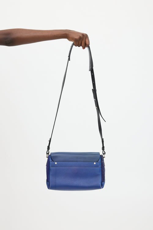 Proenza Schouler Blue Leather Elliot Shoulder Bag