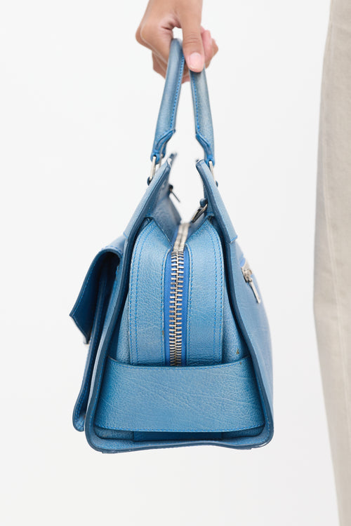 Proenza Schouler Blue Leather PS13 Shoulder Bag