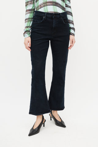 Proenza Schouler Navy Flared Jeans