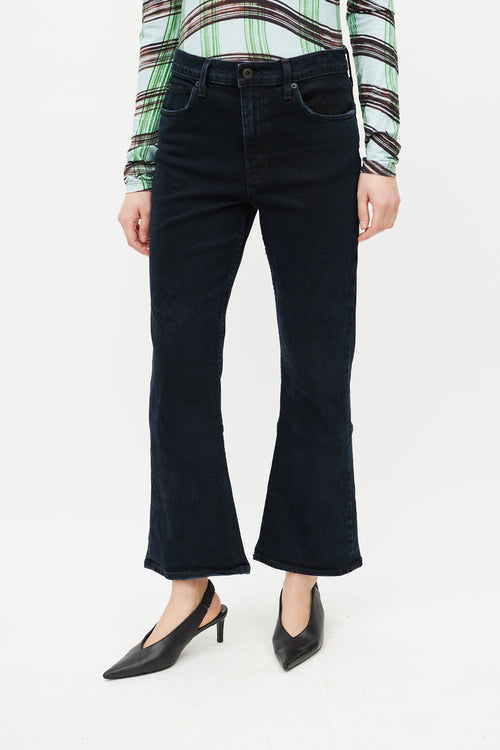 Proenza Schouler Navy Flared Jeans