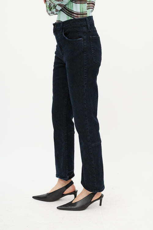 Proenza Schouler Navy Flared Jeans