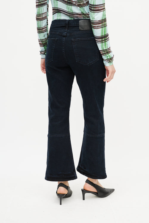 Proenza Schouler Navy Flared Jeans