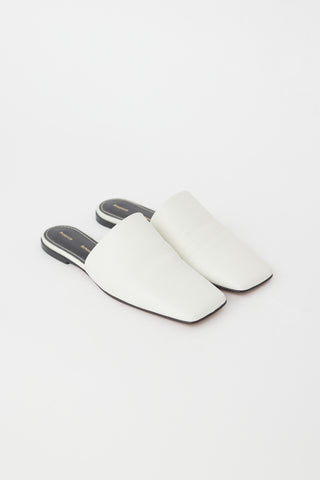 Proenza Schouler White Leather Slipper Mule