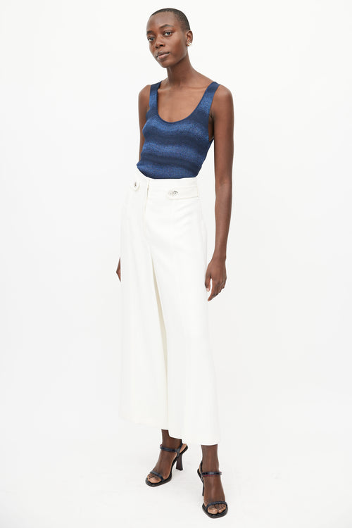 Proenza Schouler White Wide Leg Trouser