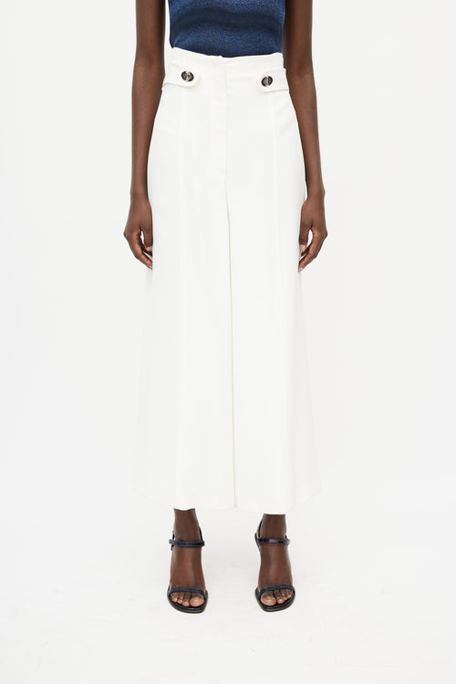 Proenza Schouler White Wide Leg Trouser