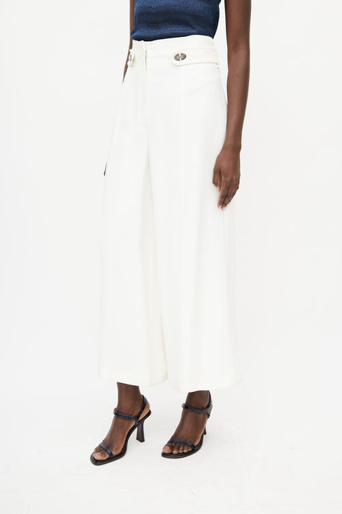 Proenza Schouler White Wide Leg Trouser