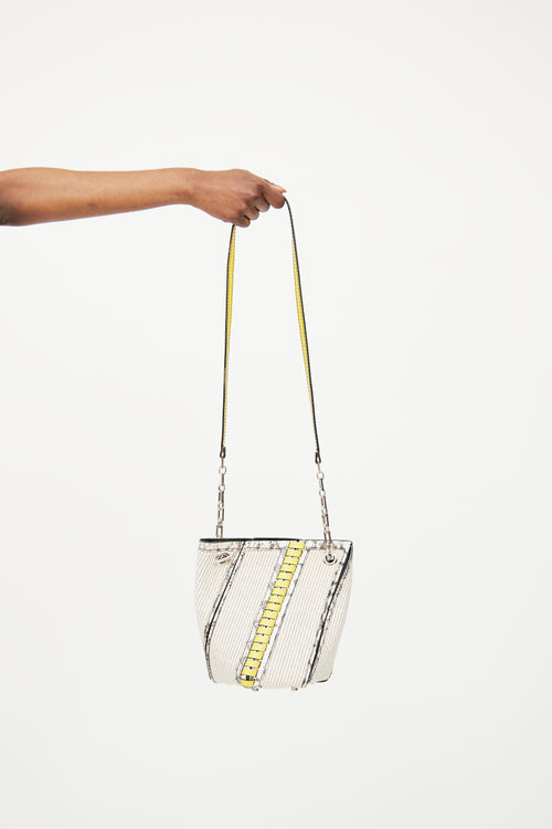 Proenza Schouler Cream 
Yellow Canvas Bucket Bag